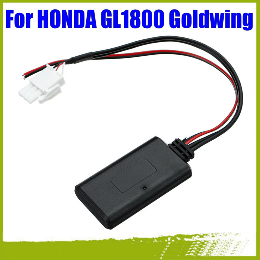 Лучшее Высокое качество для Honda GL1800 Goldwing Bluetooth модуль радио стерео AUX музыкальный кабель Замена