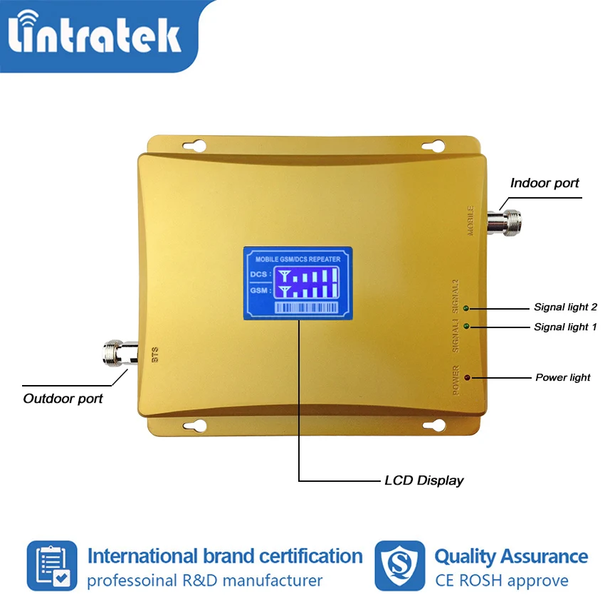 Lintratek GSM 900 МГц 2g 3g репитер двухдиапазонный egsm 900 2g 4g dcs 1800 lte сотовый усилитель сигнала 4g репитер усилитель dd