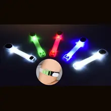 Новое поступление регулируемая светодиодная повязка на голову с ремнем безопасности для бега для велоспорта отражающий нарукавник