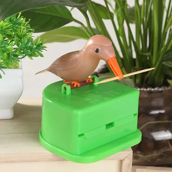

Toothpick Holder Manually Cute Hummingbird Toothpick Dispenser Gag Gift Cleaning Teeth Picktooth Box