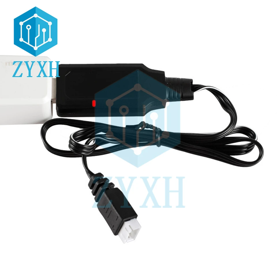 7.4V 800mA*2 XH-3P BMS 2S USB Charger Lipo Li-ion Battery Packs RC Toys Aircraft Car Robot Helicopter Charging LED Indicator Battery Charger