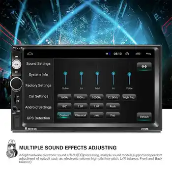 

Car MP5 Player, Android 8.1 7 Inch 2DIN Car Audio 1024x600 HD DVD Player with Bluetooth CarPlay FM GPS Navigation Mirror Link 70