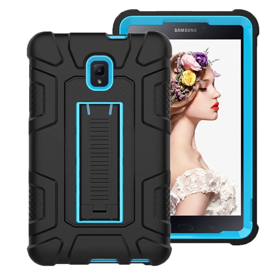 New Armor Case for Samsung Galaxy Tab A 8.0 T380 T385 SM-T380 SM-T385 Silicon Kid Shockproof Shell tablet case+Film+Pen