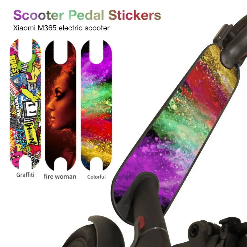 

Colorful Graffiti Pattern Waterproof PVC Scooter Pedal Stickers Suitable for Xiaomi Mijia M365 Electric Scooter Skateboard