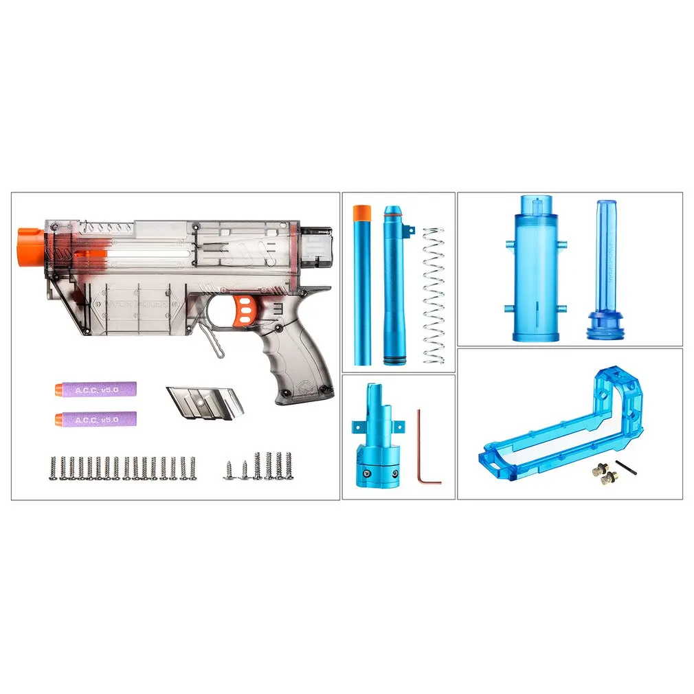 Рабочий YY-R-W019-W024 R Тип мод наборы набор для Nerf N-Strike Elite Stryfe бластер короткие пули B/A насос Комплект игрушечный пистолет diy запчасти