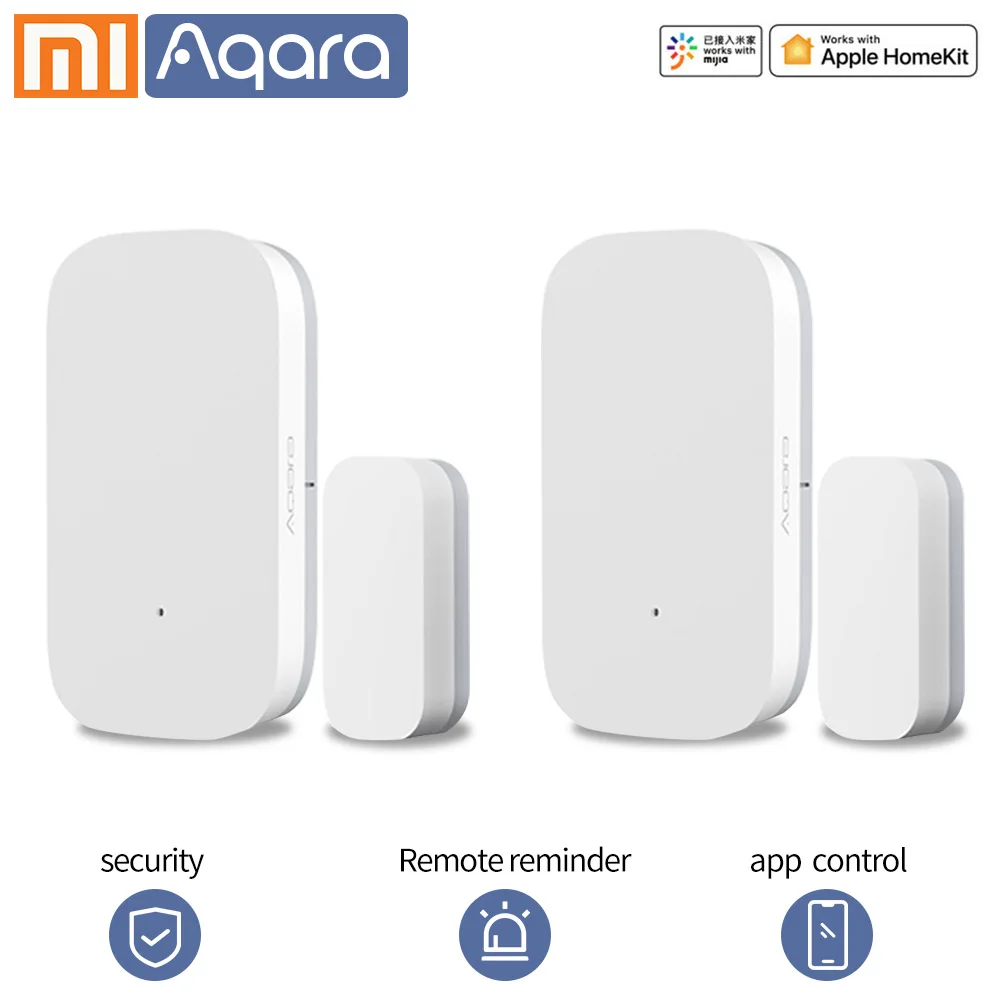 Aqara датчик окна двери Zigbee беспроводное соединение умный mi ni дверной датчик многофункциональная работа с Xiao mi умный дом mi home app - Цвет: 2PCS