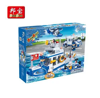 

BanBao Electric Dynamic Assembled Building Blocks Educational CHILDREN'S Toy Water Patrol 8342