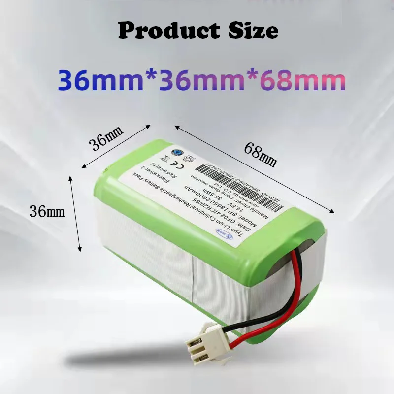 Nastima 14.4V 3000mAh Li-ion Battery for Conga Excellence 990 1090