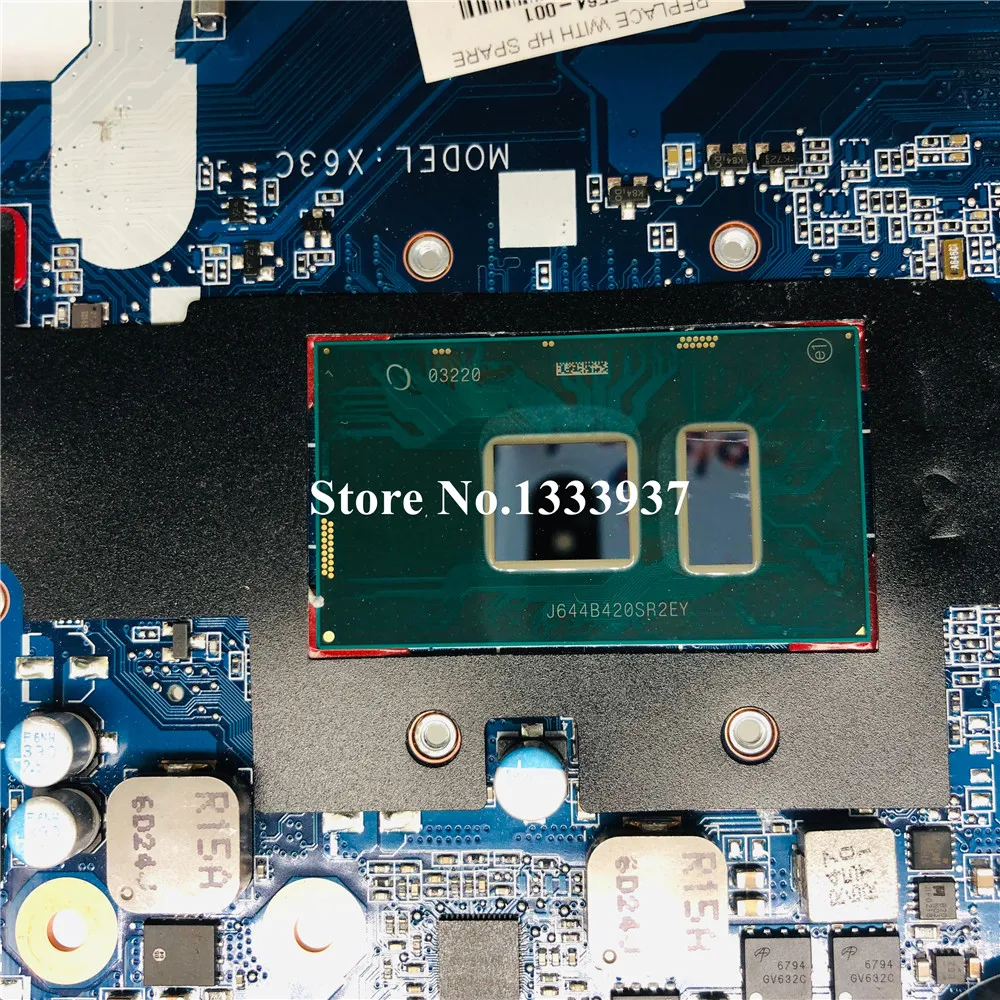 astounding  DAX63CMB6D1 For HP Probook 450 G3 450-G3 Laptop Motherboard SR2EY I5-6200U DDR4 855674-601 855564-5