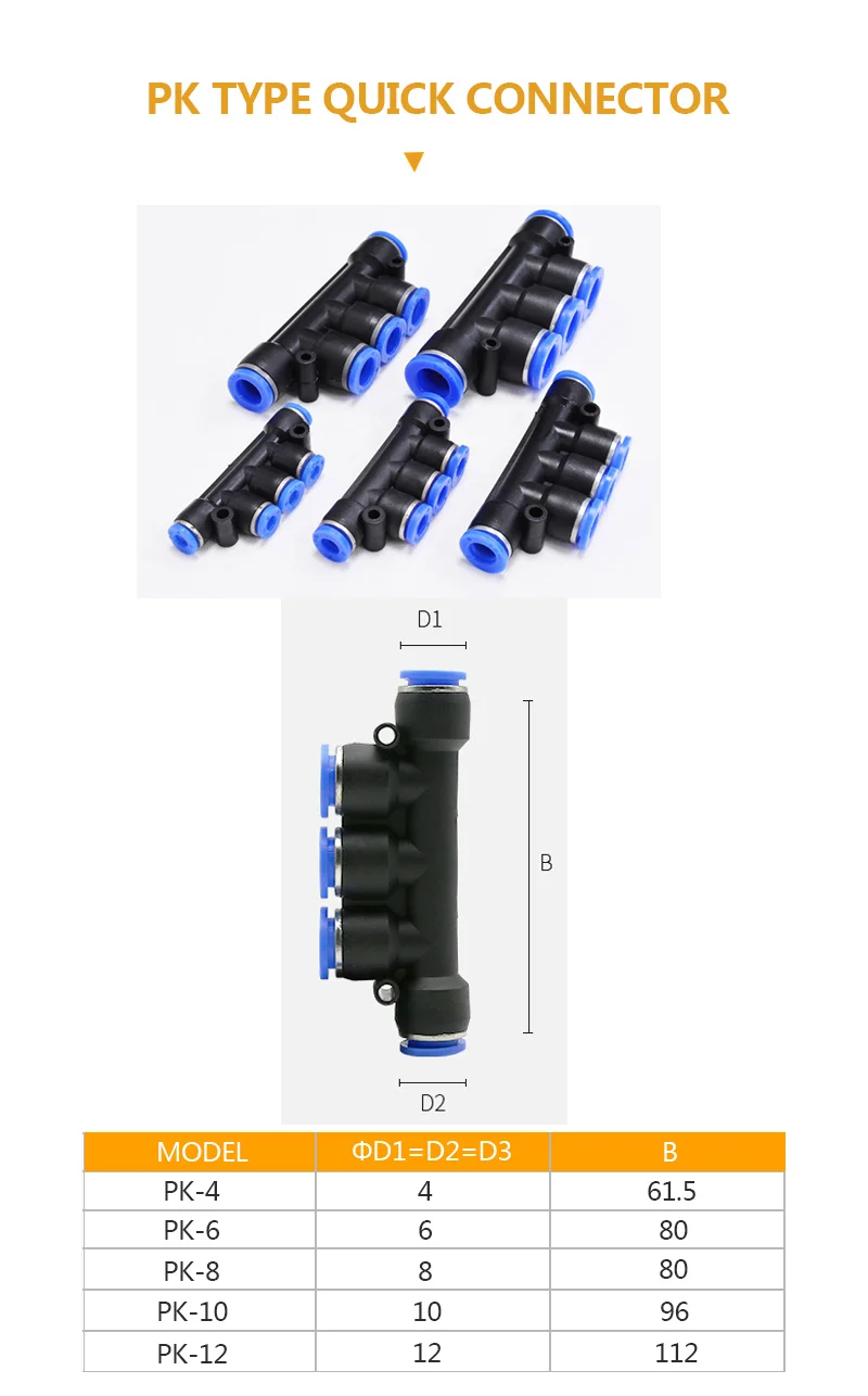 1PCS PU/PY/PV/PZA/PE Pneumatische Fitting Rohr Rohr Air Quick Fittings 4mm 6mm 8mm 10mm 12mm 14mm Wasser Push-In Schlauch Couping – Detail 4