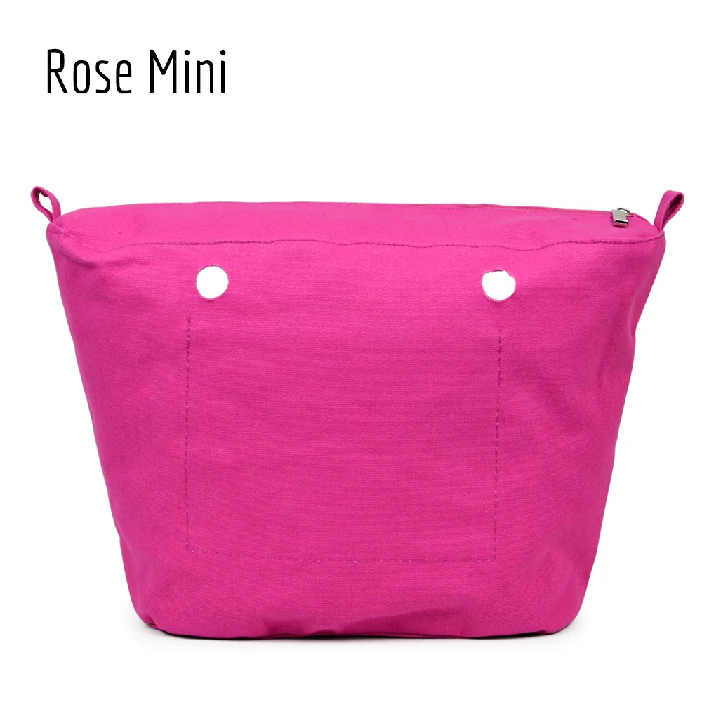 Rose mini Tanqu водонепроницаемая внутренняя подкладка Obag вставка карман на молнии классический мини холст внутренний карман для O сумка - Цвет: Rose mini