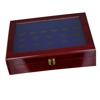 

Wide Slot Grids Championship Heavy Wooden Display Box Storage Case