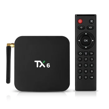 

TX6 TV Box Android 9.0 TV Box Allwinner H6 Smart 4K Set Top Box 4GB 64GB 2.4G/5G WiFi 100Mbps USB3.0 Bluetooth 4.1 H.265 DLNA