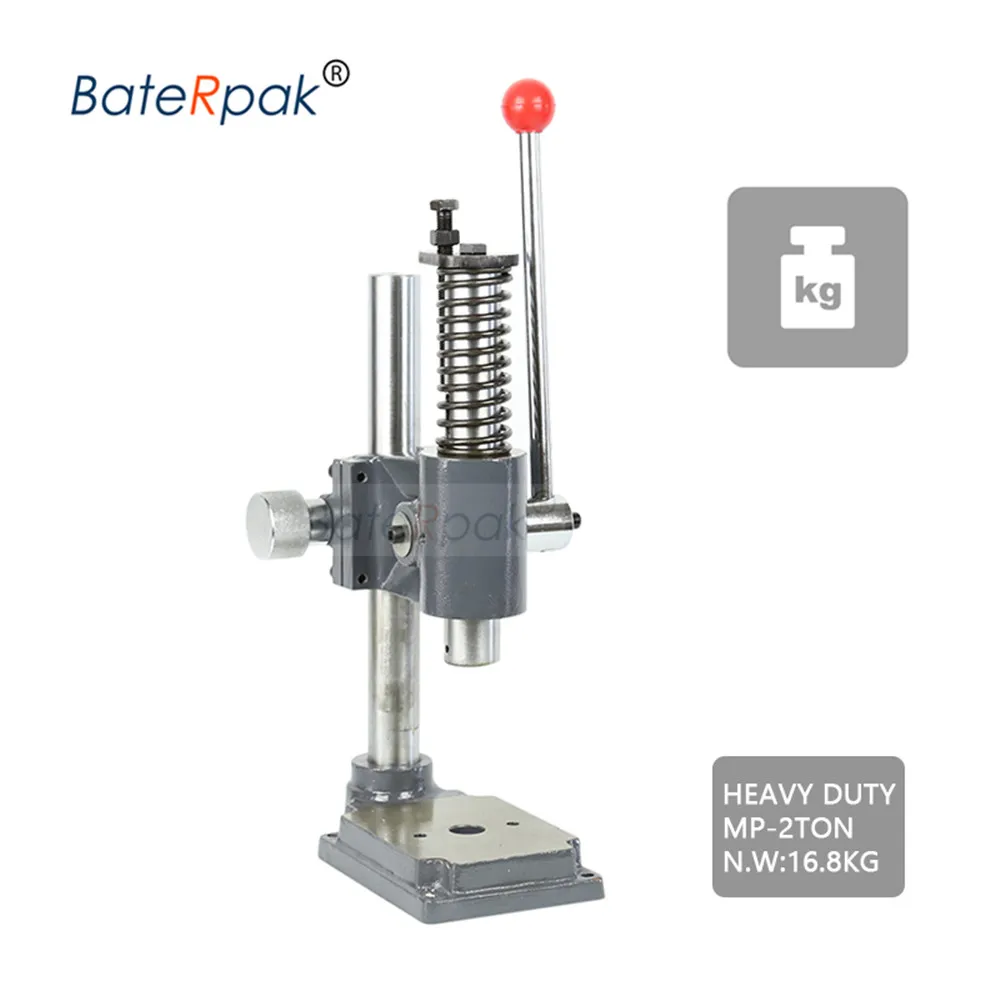 

MP-2 Manual press,BateRpak HIGH quality strong heavy duty desktop manual press machine, small punch machine,hand stamping machie