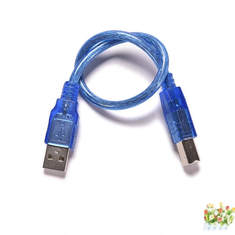 2020 1 шт. кабель для передачи данных принтера 30 см синий высокоскоростной USB 2 0 A Male to
