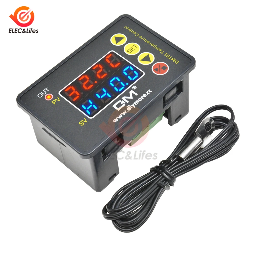 DC 12V 24V AC 110 V-220 V Цифровой Температура контроллер умный электронный термостат для инкубатора охлаждения и нагрева температура регулятора