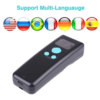 

Pocket Wireless Bluetooth Barcode Scanner Portable CCD Bar Code Reader with 16M Storage for Mobile Phone IOS Android Windows