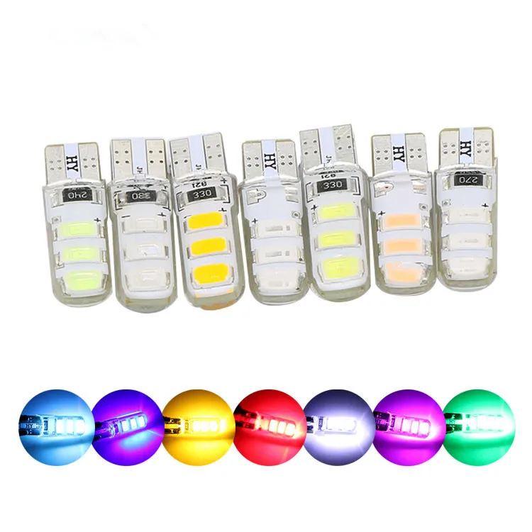 

1Pcs Auto T10 Led Cold White 194 W5W LED 168 COB Silica Car Super Bright Turn Side License Plate Light Lamp Bulb DC 12V