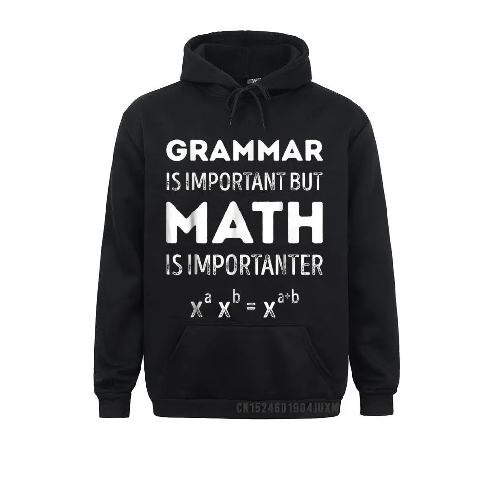Grammar Is Important But Math Is Importanter T shirt Math__4145 Sweatshirts for Boys Long Sleeve Hoodies Discount Mother Day Clothes Custom Grammar Is Important But Math Is Importanter T shirt Math__4145black