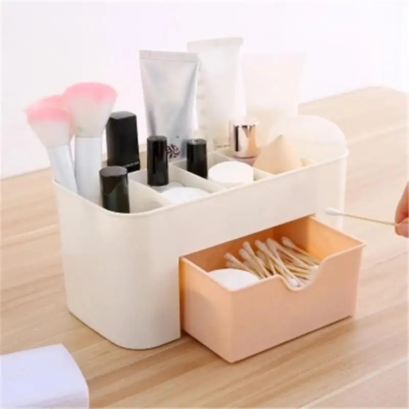  Makeup Brush Cosmetic Organizer 6 Grids Makeup Storage Box Drawer Sundries Organizer Lipstick Jewel