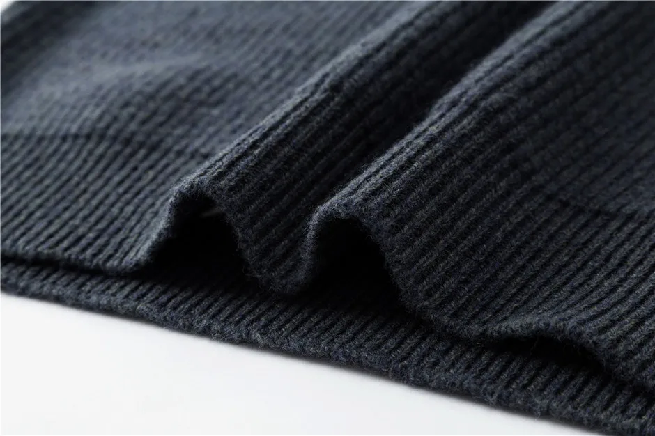 COODRONY Winter Fashion Zipper Turtleneck Sweater Men Clothing Thick Warm Knitwear 100% Merino Wool Cashmere Pullover Male C3150 v neck sweater men