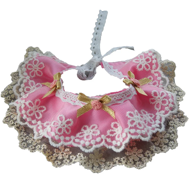 Fashion Princess Lace Flower Pet Cat Collar Scarf Necklace Adjustable Dog Flower Bib Wedding Cat Collars Bells Pet Supplies Fashion Princess Lace Flower Pet Cat Collar Scarf Necklace Adjustable Dog Flower Bib Wedding Cat Collars Bells Pet Supplies