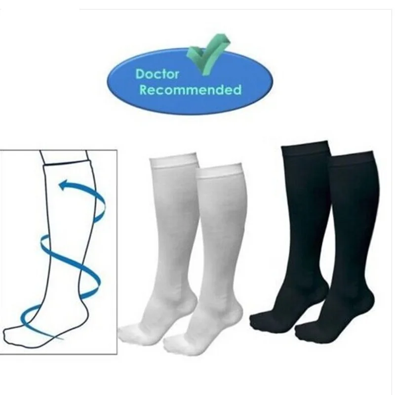 3 пары мужские женские Компрессионные носки для улицы нейлон чулки варикоза вены