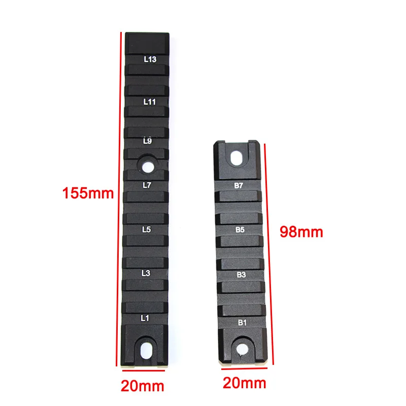 

20mm Picatinny Rail Weaver Airsoft Rifle Sight Scope Mount Bases Rail Adapter Set For G36 G36C Rail System Hunting Accessories
