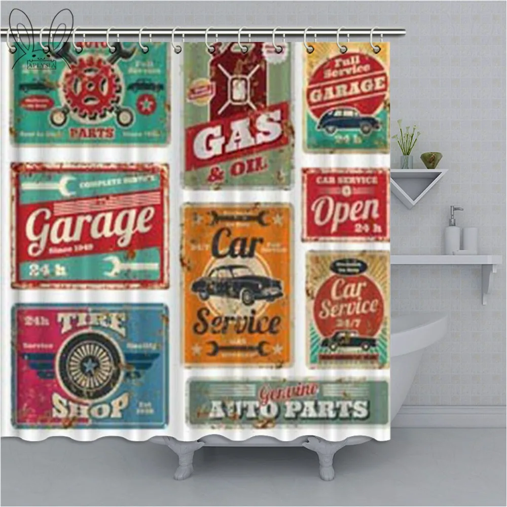 Popular Bottle Cap Print Waterproof Shower Curtain Polyester Fabric Bath Curtain Hand Drawn Washable Home Bath Decor Curtains Wi - Цвет: a6415