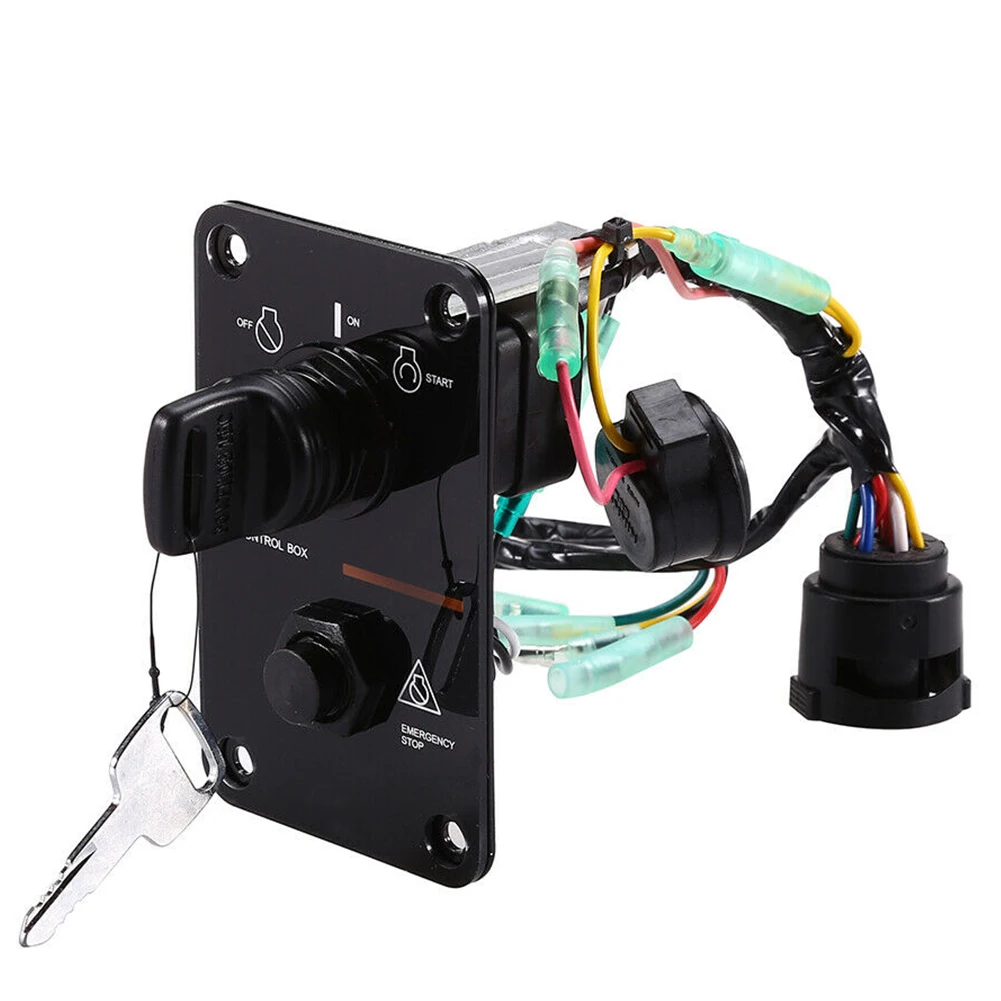 Замена двигателя 704-82570-08-00 переключатель Панель яхта 12V 0,1 W Пластик вертикальный подвесной стабильная часть один ключ для Yamaha