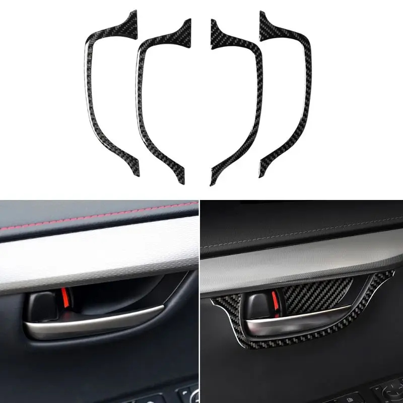 

Inner door handle black carbon fiber sticker for Lexus NX 200 200t 300h