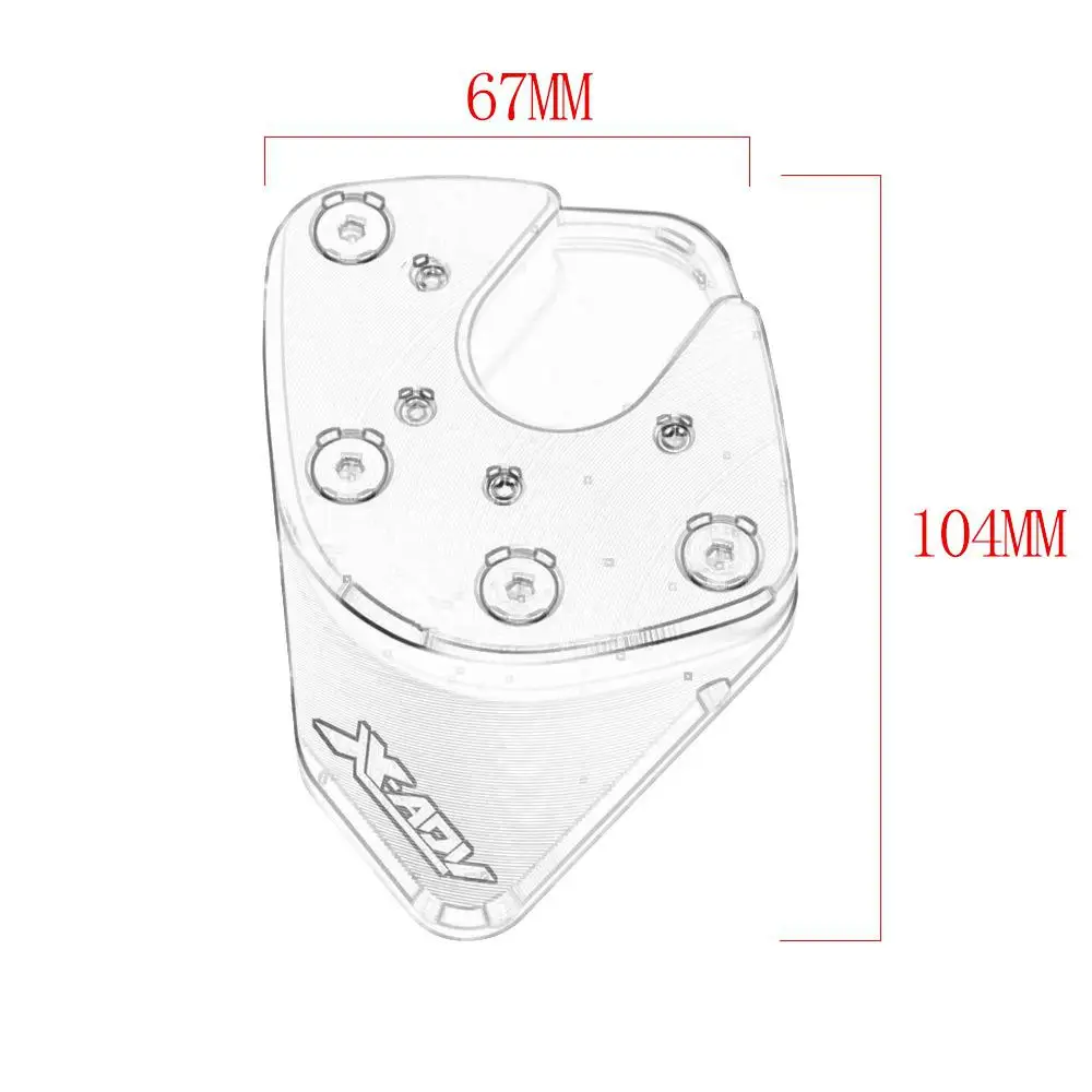  ̵ ĵ ű ĵ е ÷Ʈ Sidestand Enlarger Extension Support Pad for ȥ XADV X-ADV 750 2017 2018 X ADV/ ̵ ĵ ű ĵ е ÷Ʈ Sid