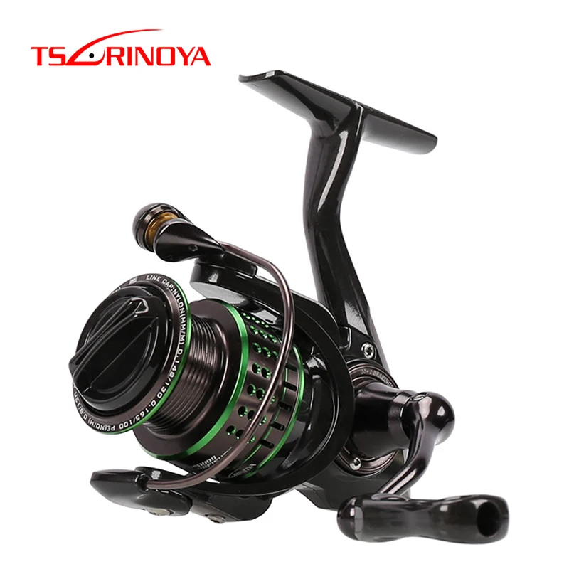 Спиннинговая катушка TSURINOYA KINGFISHER 800/1000/1500/1500S 11BB/5 2: 1 рыболовная с Карбоновым