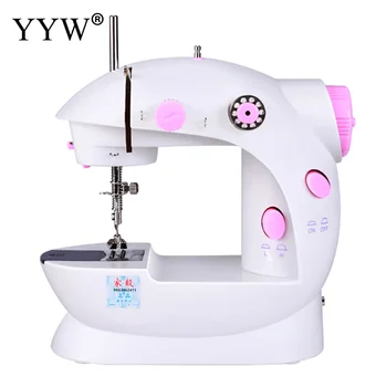 

Mini Hand Sewing Machine For Home Electric Portable Machine foot To Sew 110v Adjustment With Light Handheld Sewing Machine mini