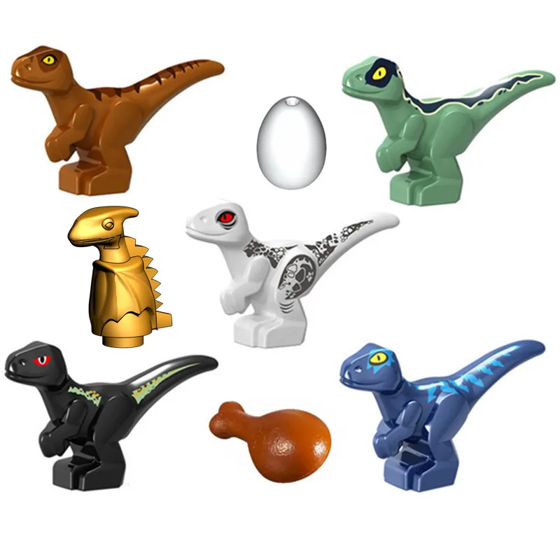 2 шт. Детский конструктор Парк Юрского периода|Блочные конструкторы| |