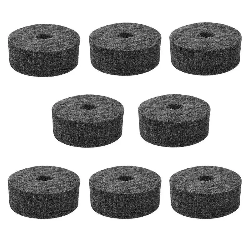 B 8pcs Non-slip Drum Kit Accessories Percussion Cymbal Felt Pads Protector Protective Covers Musical Instruments Parts - Цвет: B