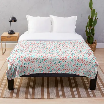 

Rainy Day Pattern Blanket Wool Flannel Plush Blanket Bedspread For office Sherpa Blanket Couch Quilt Cover Travel