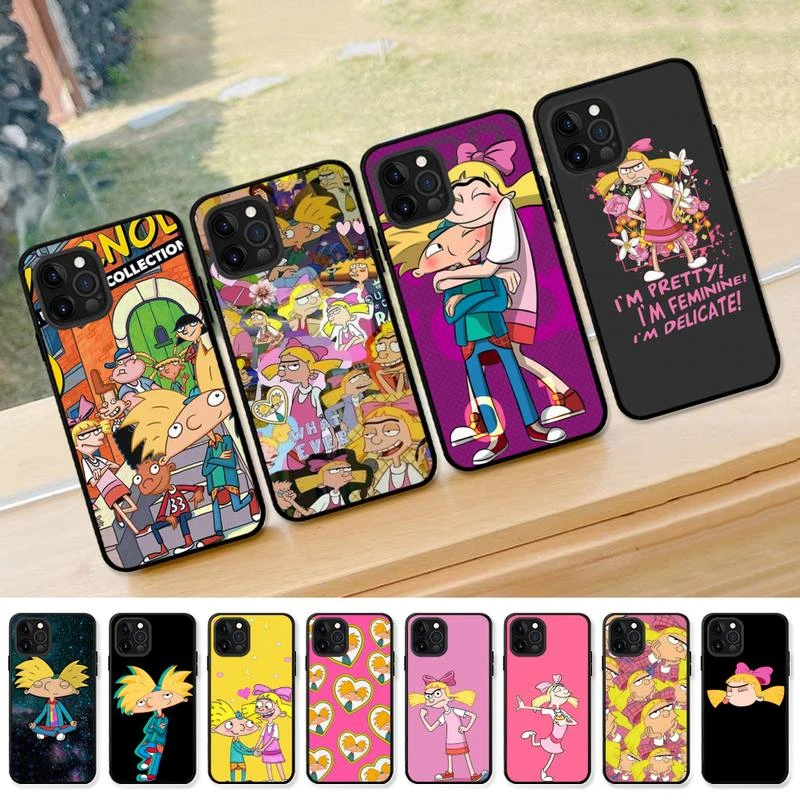 iphone 11 card case Hey Arnold Phone Case for iPhone 13 12 mini 11 pro Xs max Xr X 8 7 6 6s Plus 5s cover iphone xr card case