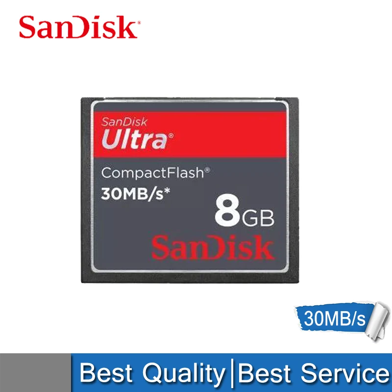 SanDisk cf-карта 8G карта памяти камеры Canon Nikon 50 м/с 30 м/с высокоскоростная cf-карта - Емкость: 8GB30MBS