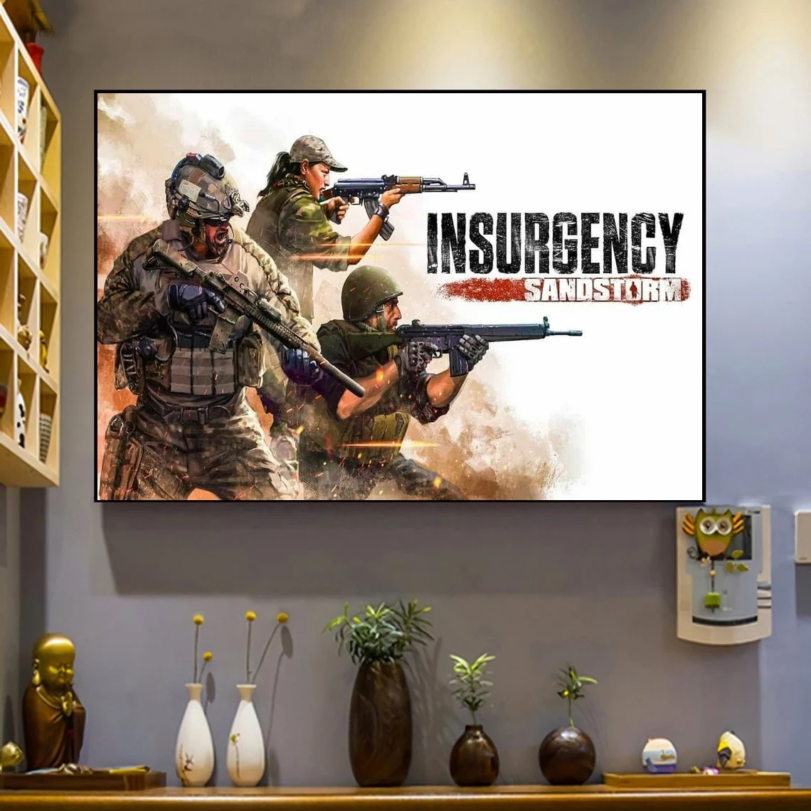 Assicurazione Sandstorm Game Cover Poster Wall Art Canvas Painting Camera Da Letto Soggiorno Decorazione Domestica (Senza Cornice)