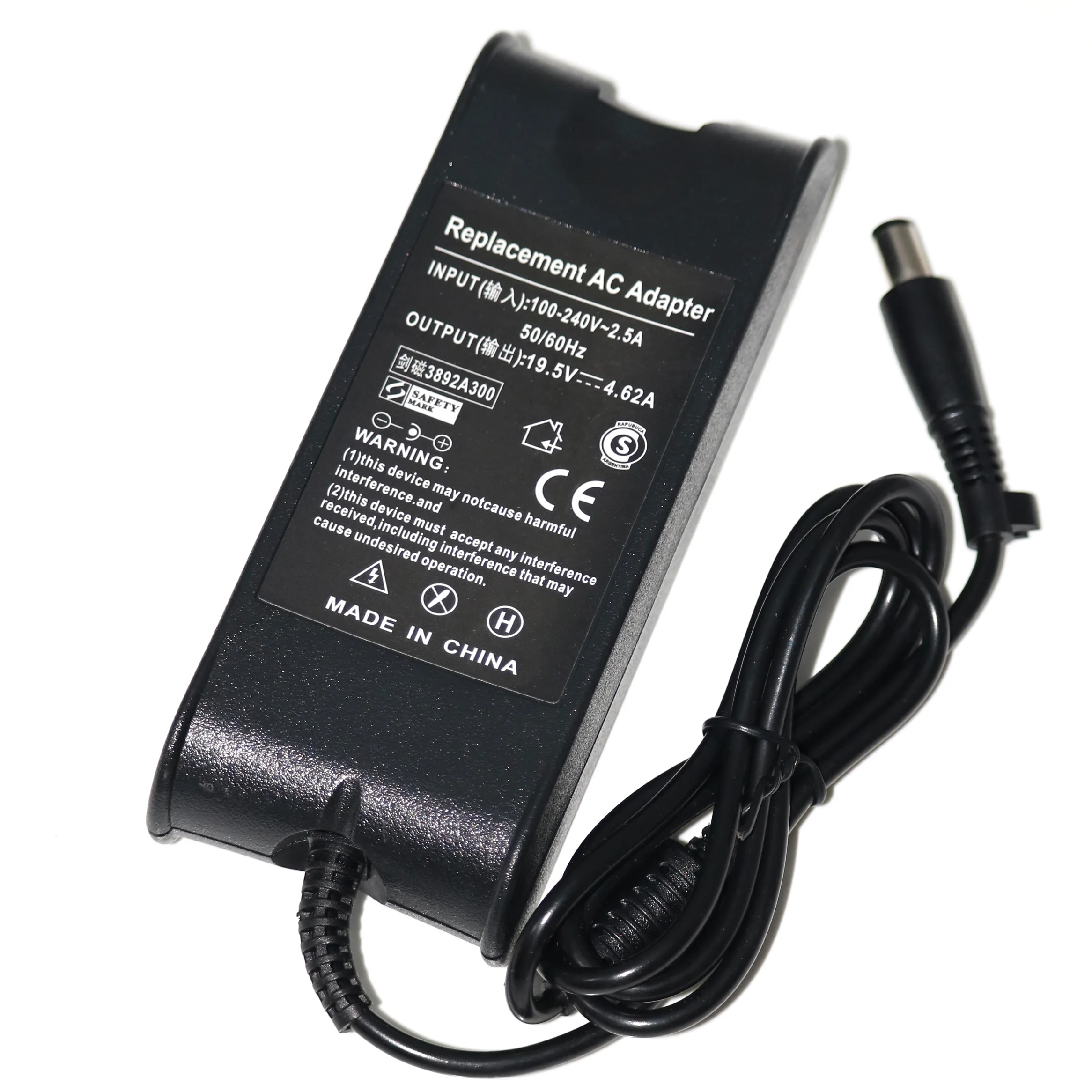19.5V 4.62A 90W AC Adapter Charger Power Supply Cord for Dell Laptop PA10 PA-12 