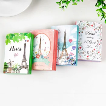 

New Creative Paris Eiffel Tower 6 Folding Memo Pad countle Times Sticky Notes Memo Notepad Bookmark Stationery Gift Random Style