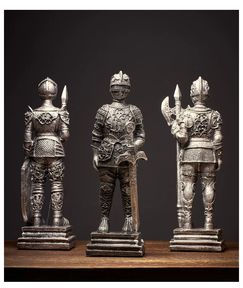 Home decorations ornaments porch rack small furnishings European style retro Roman soldiers 24 09