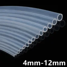 

1Meter Transparent Silicone Rubber Hose 4 to12 mm Out Diameter Food Grade Flexible Silicone Tube Aquarium Soft Tubing Hose