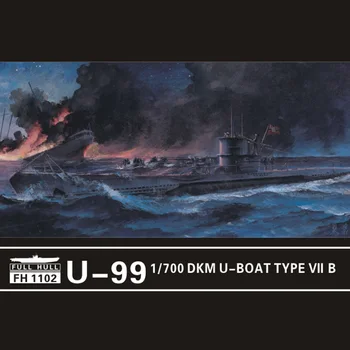

2Pcs/Set 1/700 U-Boat Type VII B DKM U-99 FH1102 Military Assembly Model Jigsaw Puzzle Toy Assembly Toys For Kids