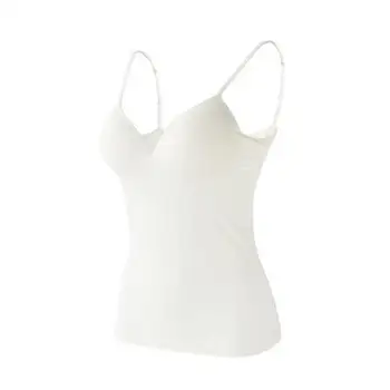 

Summer Women Tank Tops Fashion Ladies Sexy Halter Vest V-neck Vest Condole Tanks With Chest Cushion Tops Sexy Belt Women Pa B8Z7