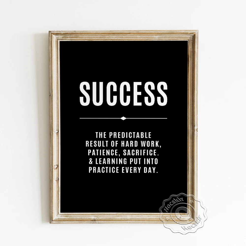 Affiche De Citation De Definition De Succes Imprimes D Objectifs De Motivation Cadeau Inspirant D Architecte Decoration Murale D Arriere Plan De Bureau Moderne Aliexpress