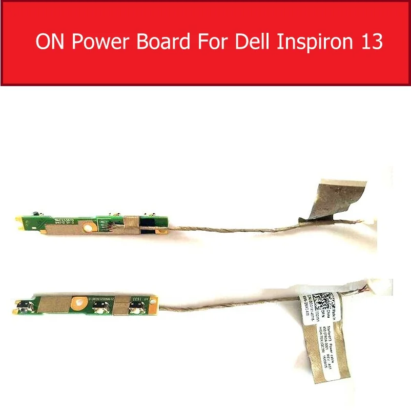 Вкл/Выкл Мощность доска для Dell Inspiron 13 7368 5368 7368 5368 5378 7378 7579 Мощность панель кнопки включения+ Кабель с разъемом для подзарядки 03G1X1
