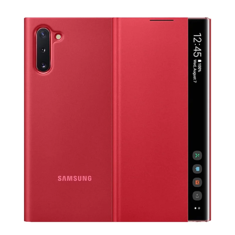  Original Samsung Mirror Clear View Smart Cover Phone Case For Samsung Galaxy Note 10 Note10 Note X  - 4000115412357