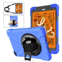 For iPad mini5 Silicon Back Case Universal iPad mini4 Shoulder Tab Case 360 Degree Rotation PC Stand Back Cover for iPad mini 8 For iPad mini5 Silicon Back Case Universal iPad mini4 Shoulder Tab Case 360 Degree Rotation PC Stand Back Cover for iPad mini 8